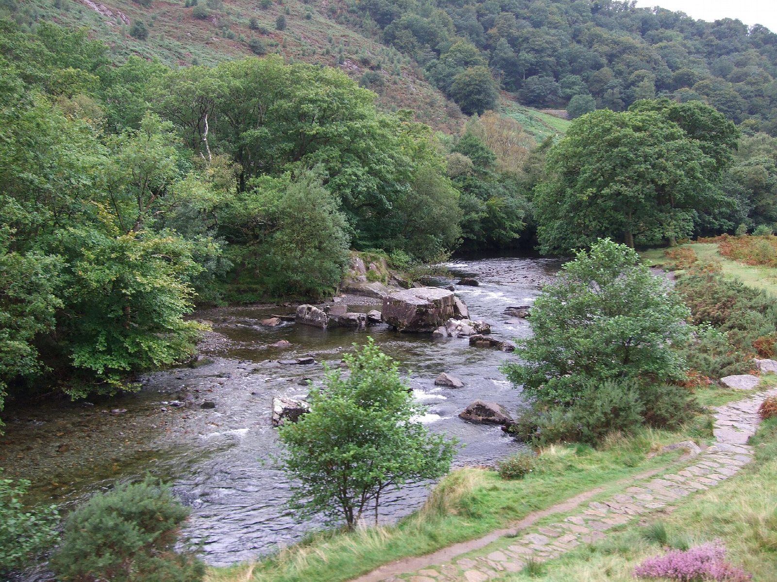 The Aberglaslyn Pass, Cwm Bychan and Llyn Dinas from Beddgelert