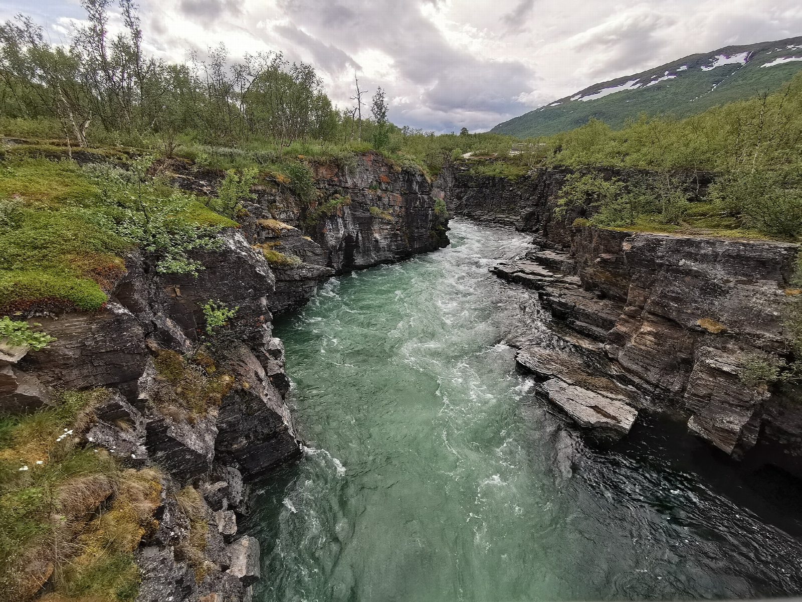 Abisko canyon and the shore of Torneträsk