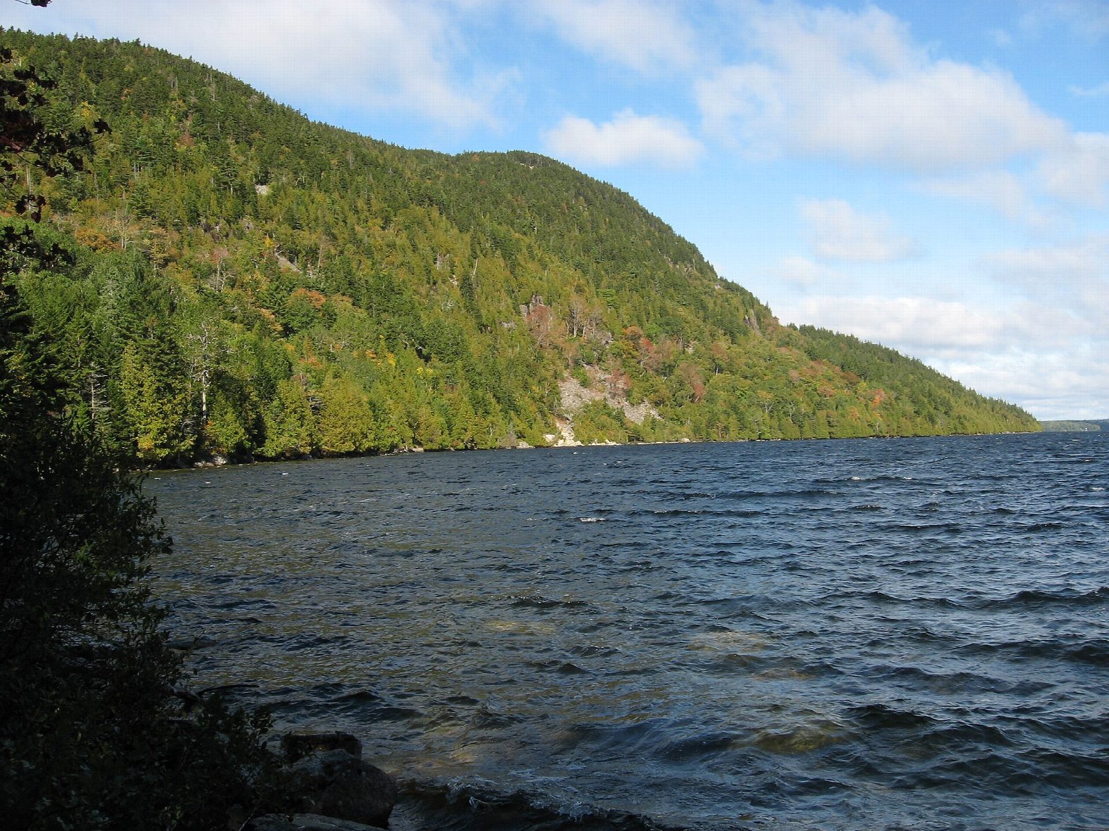 Acadia: the length of Long Pond from Pond's End
