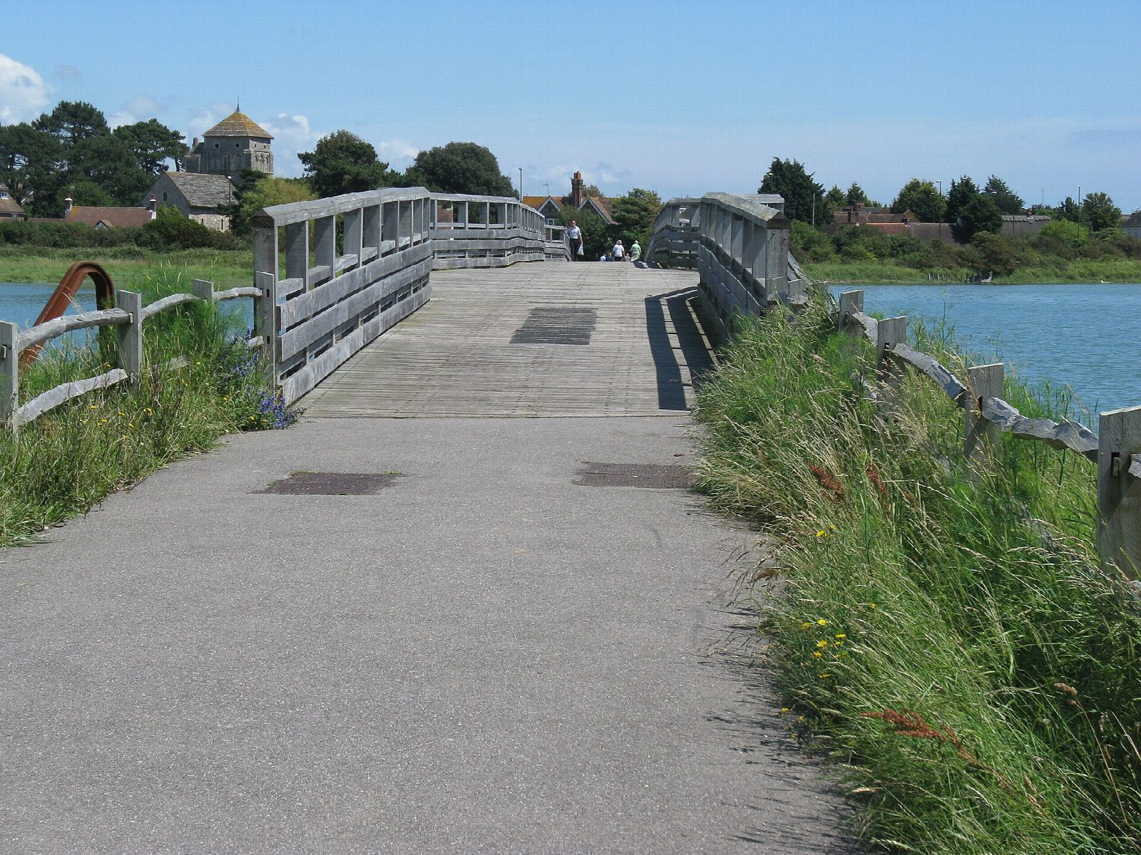 The Adur estuary and the Old Toll Bridge at Shoreham