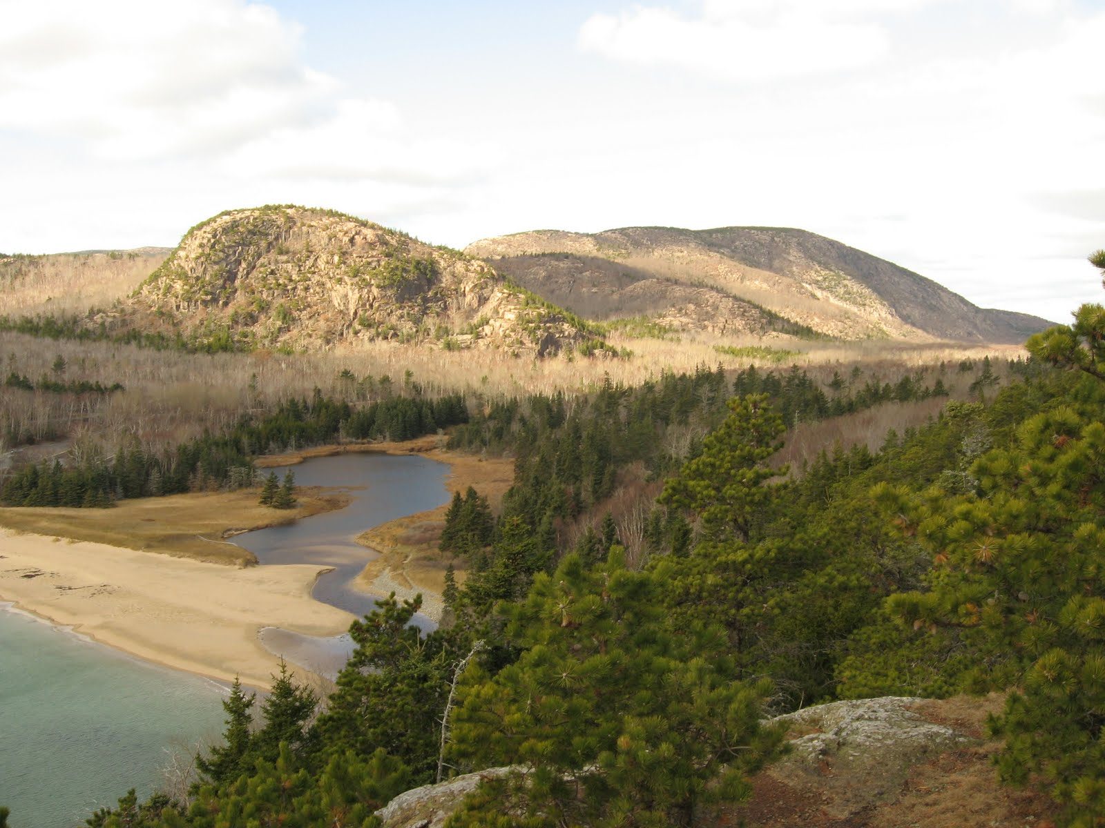 The Beehive and Gorham Mountain