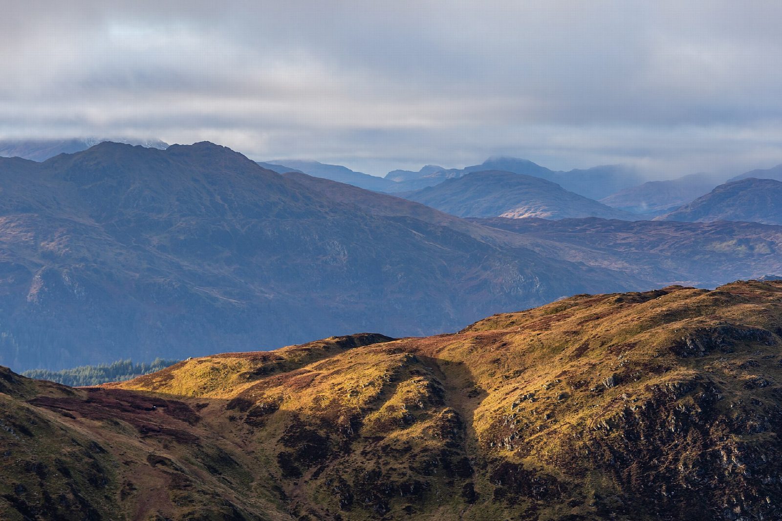Ben Ledi from the Strathyre Forest car park