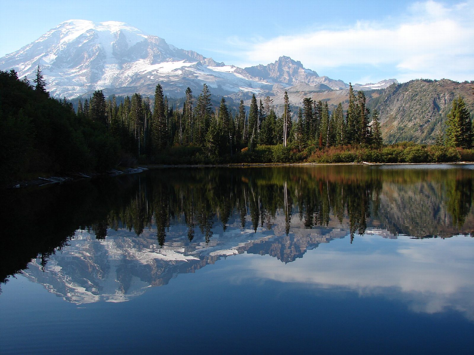 Bench and Snow Lakes