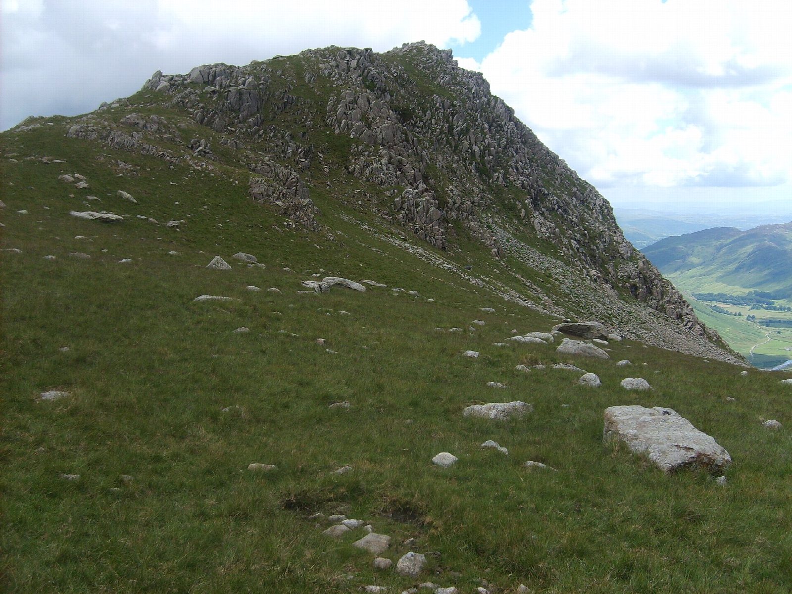 Bowfell and Esk Pike from the Old Dungeon Ghyll