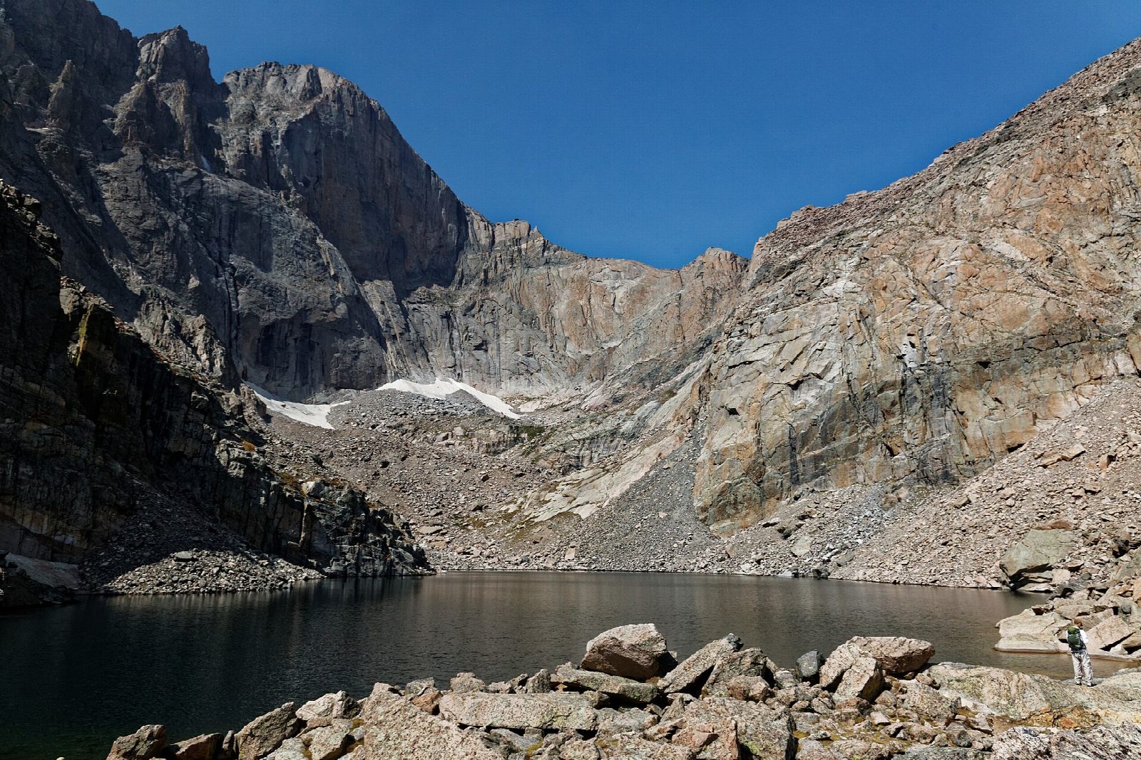Chasm Lake from the Longs Peak Trailhead
