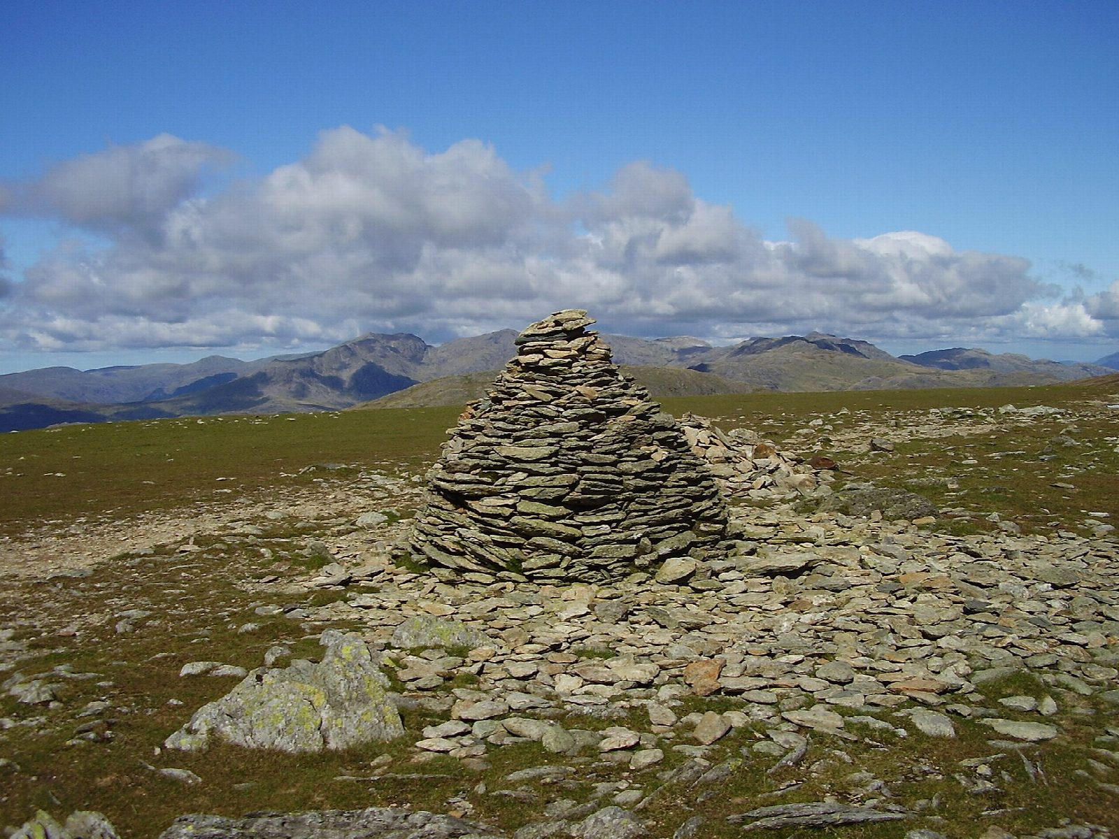 The Coniston fells: the Old Man, Swirl How and Wetherlam