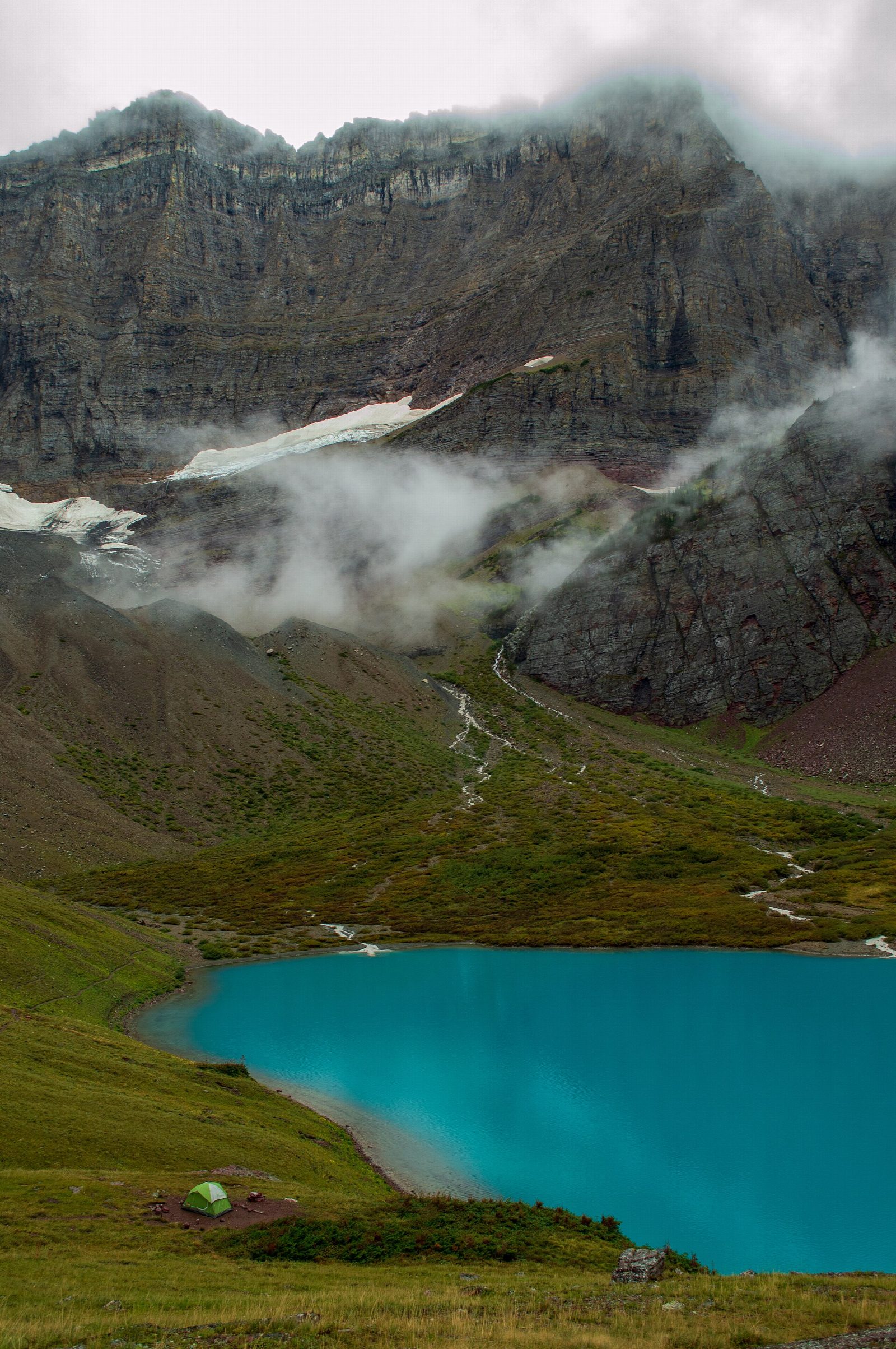 Cracker Lake from Many Glacier