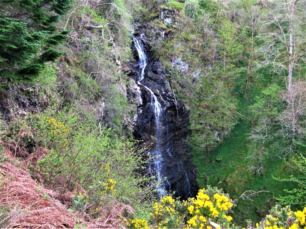 Craigmonie and the Divach Falls from Drumnadrochit