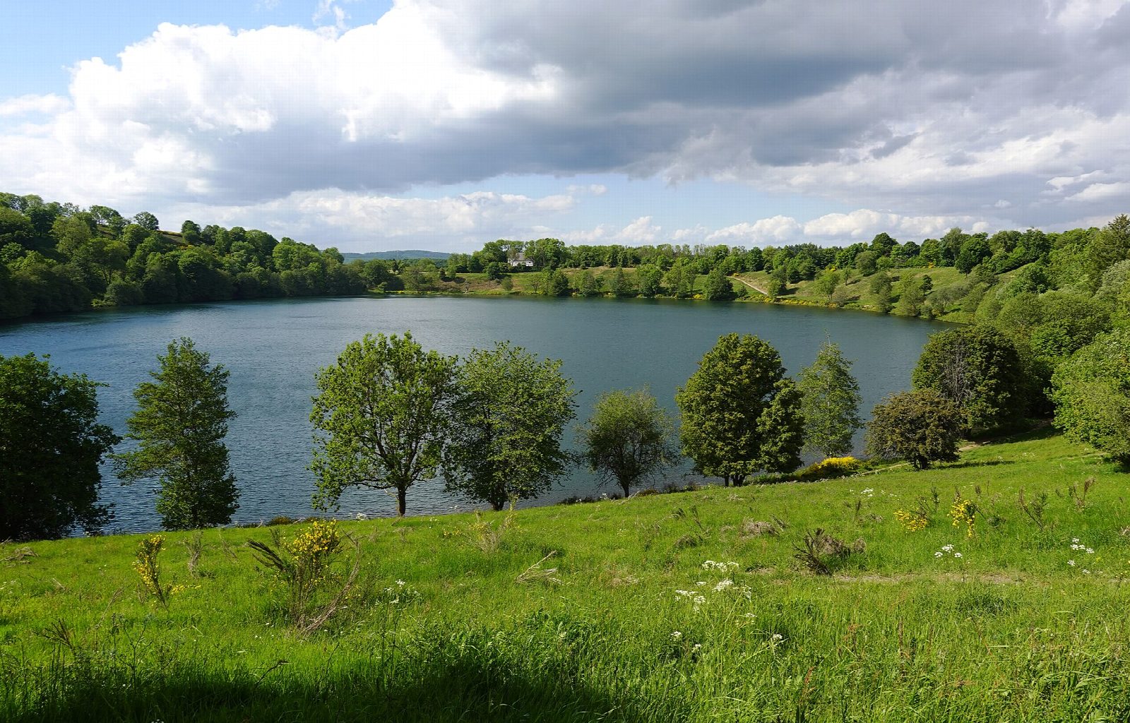 The three maars of Daun from Schalkenmehren