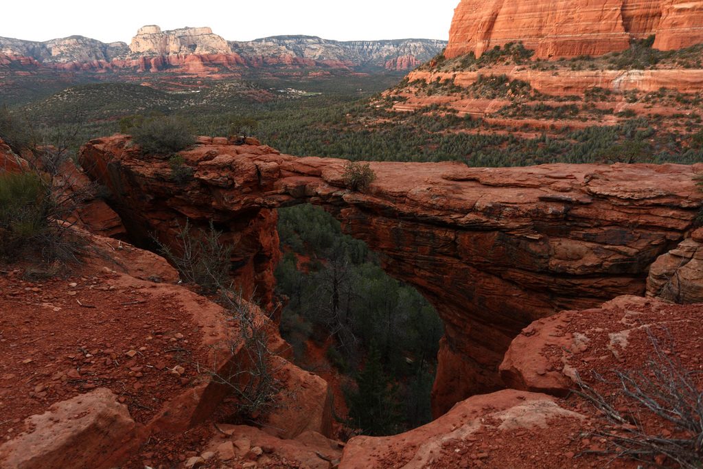 Devil's Bridge from Mescal Trailhead