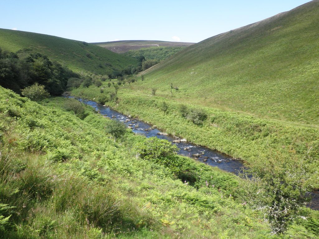 The Doone Valley and Badgworthy Water from Malmsmead