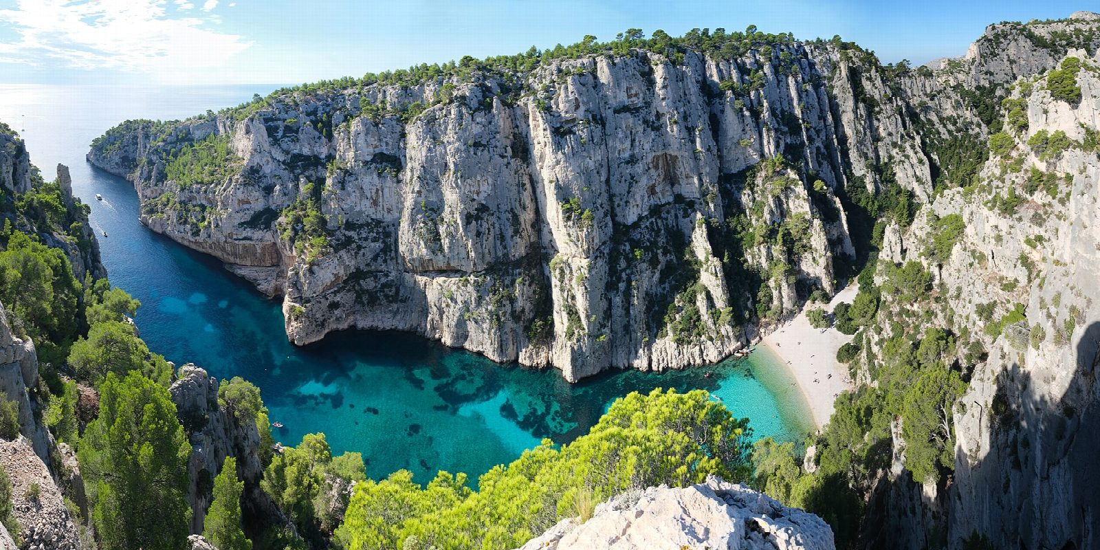 Port-Miou, Port-Pin and the En-Vau viewpoint from Cassis