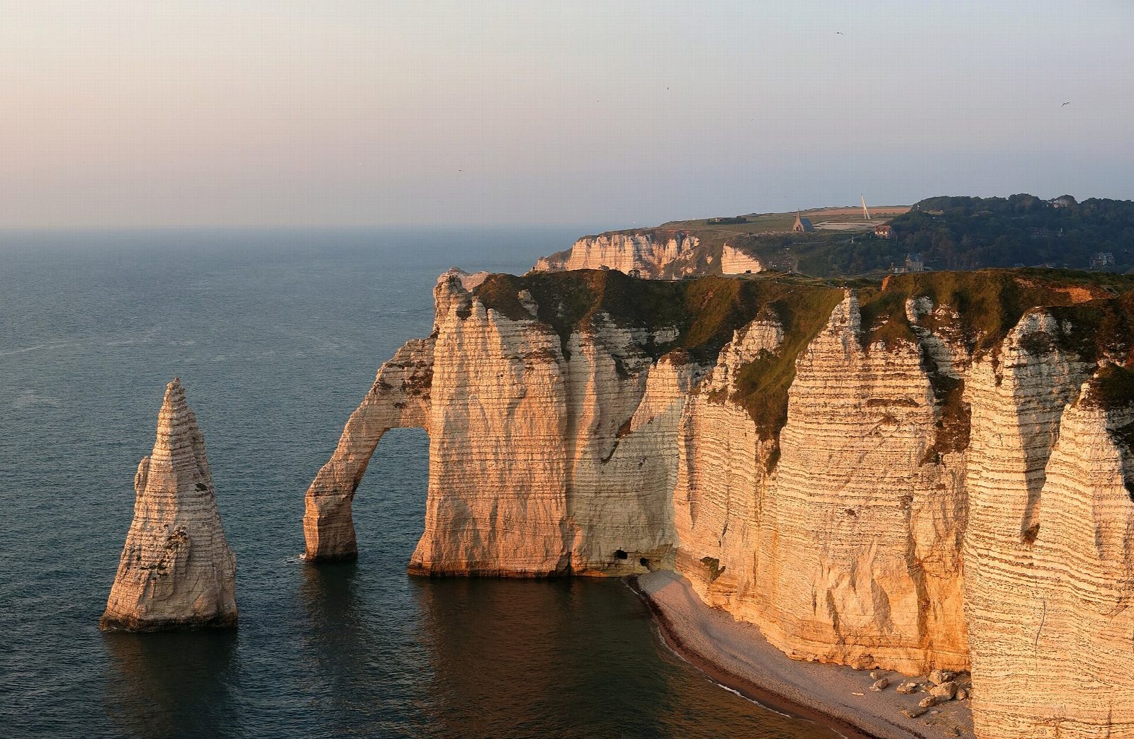 Étretat: the Falaise d'Aval and the Falaise d'Amont