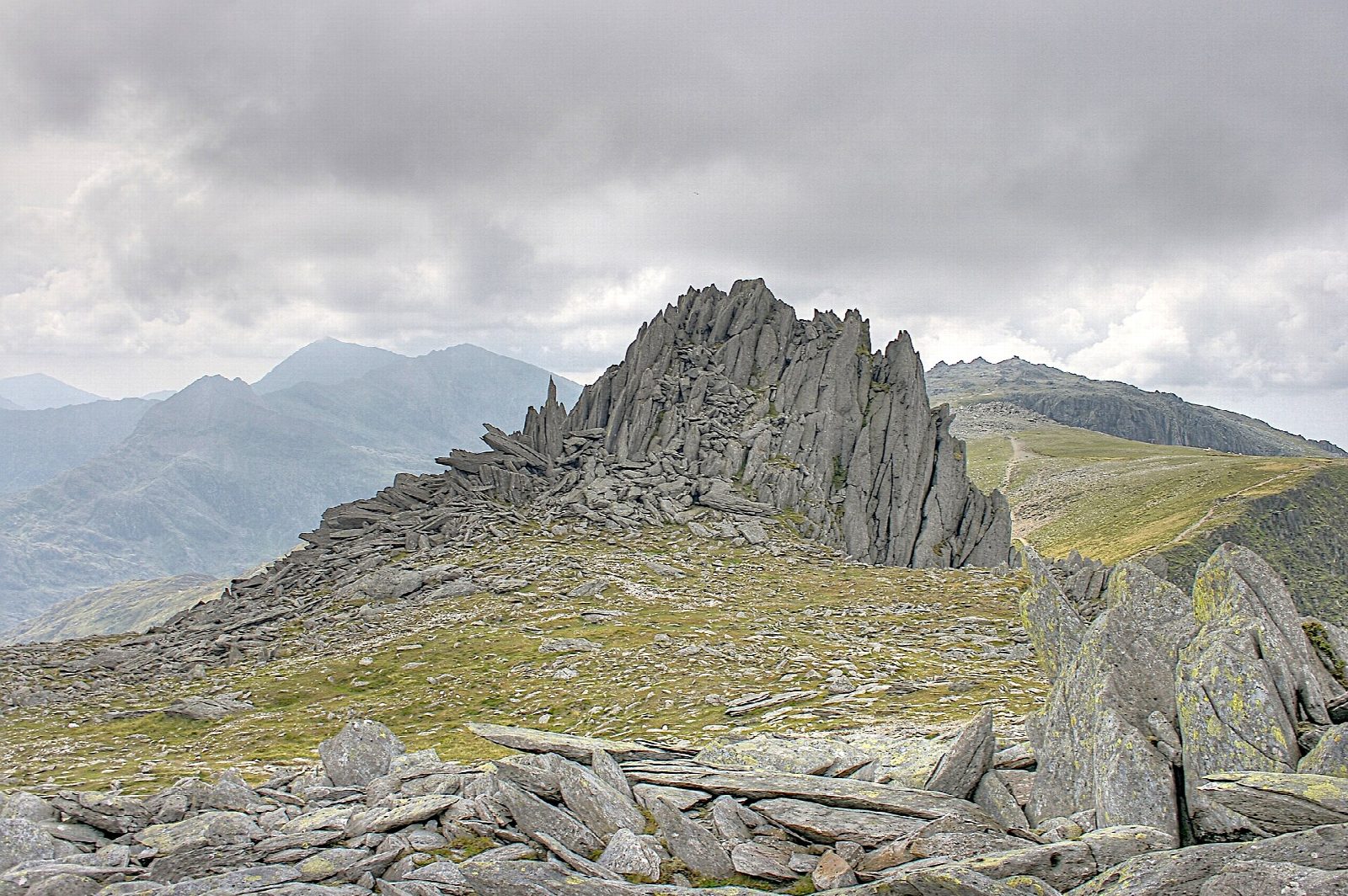 Glyder Fach and Glyder Fawr from Ogwen