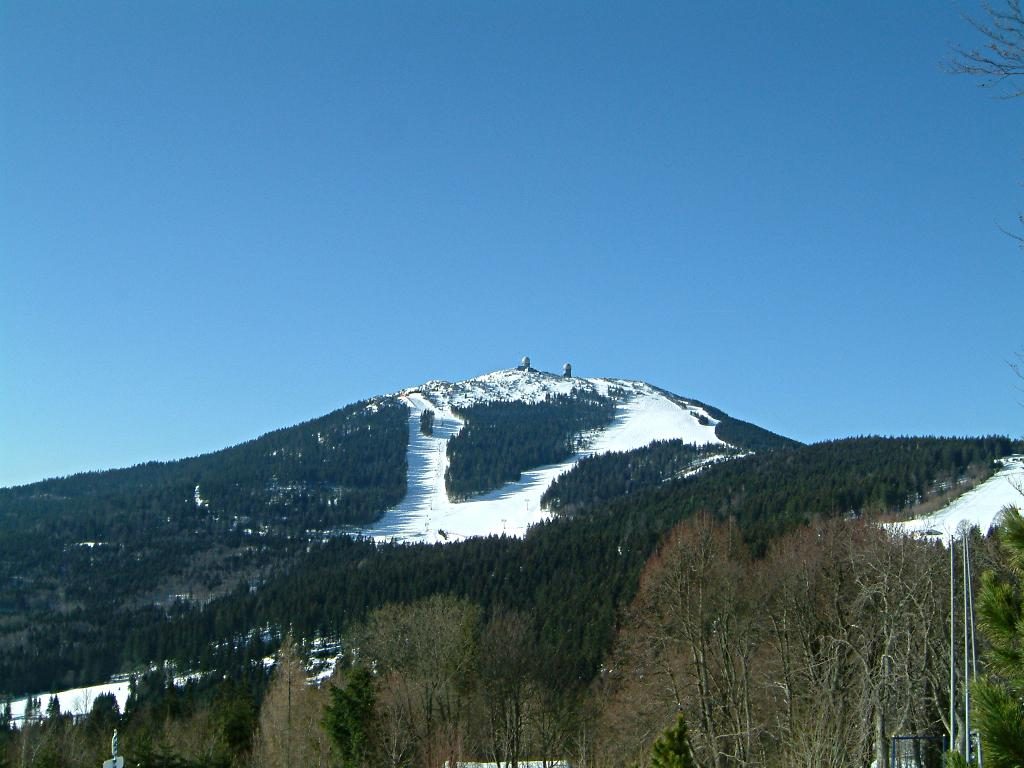 Großer Arber by the Rißloch falls from Bodenmais