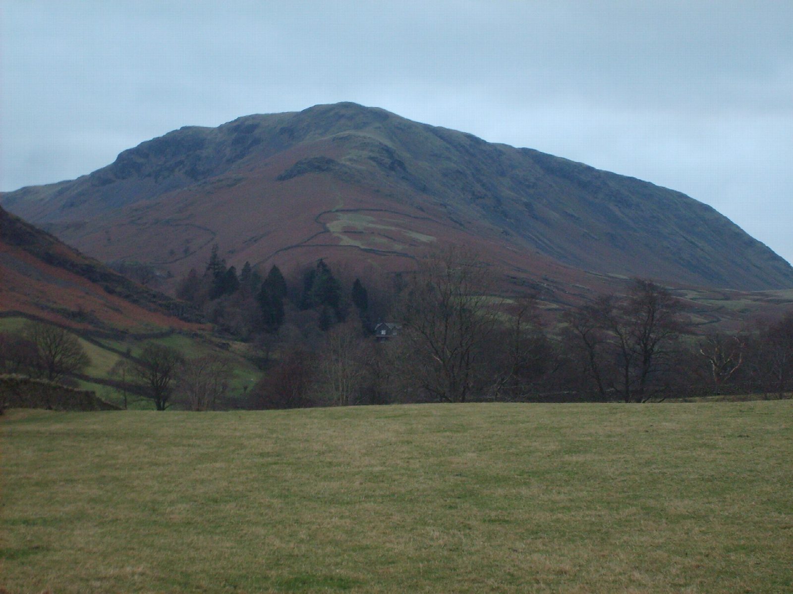 Helm Crag and the Greenburn horseshoe from Grasmere