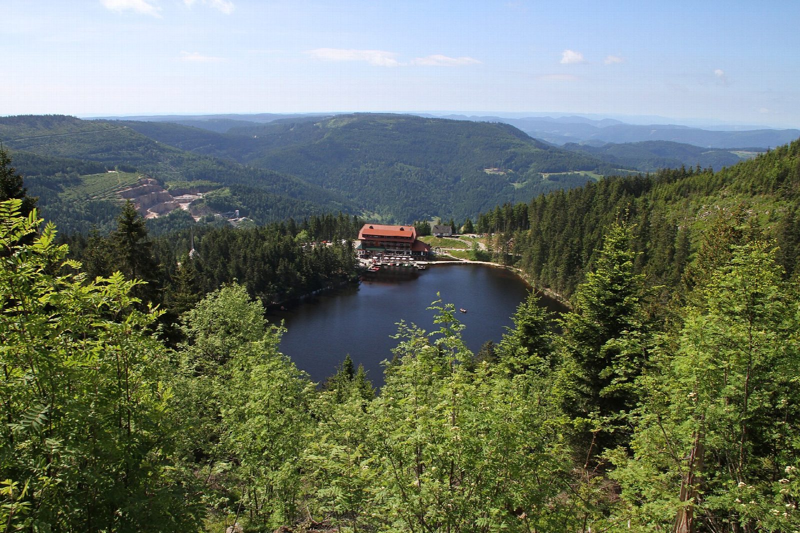 Hornisgrinde and the Mummelsee from Seibelseckle