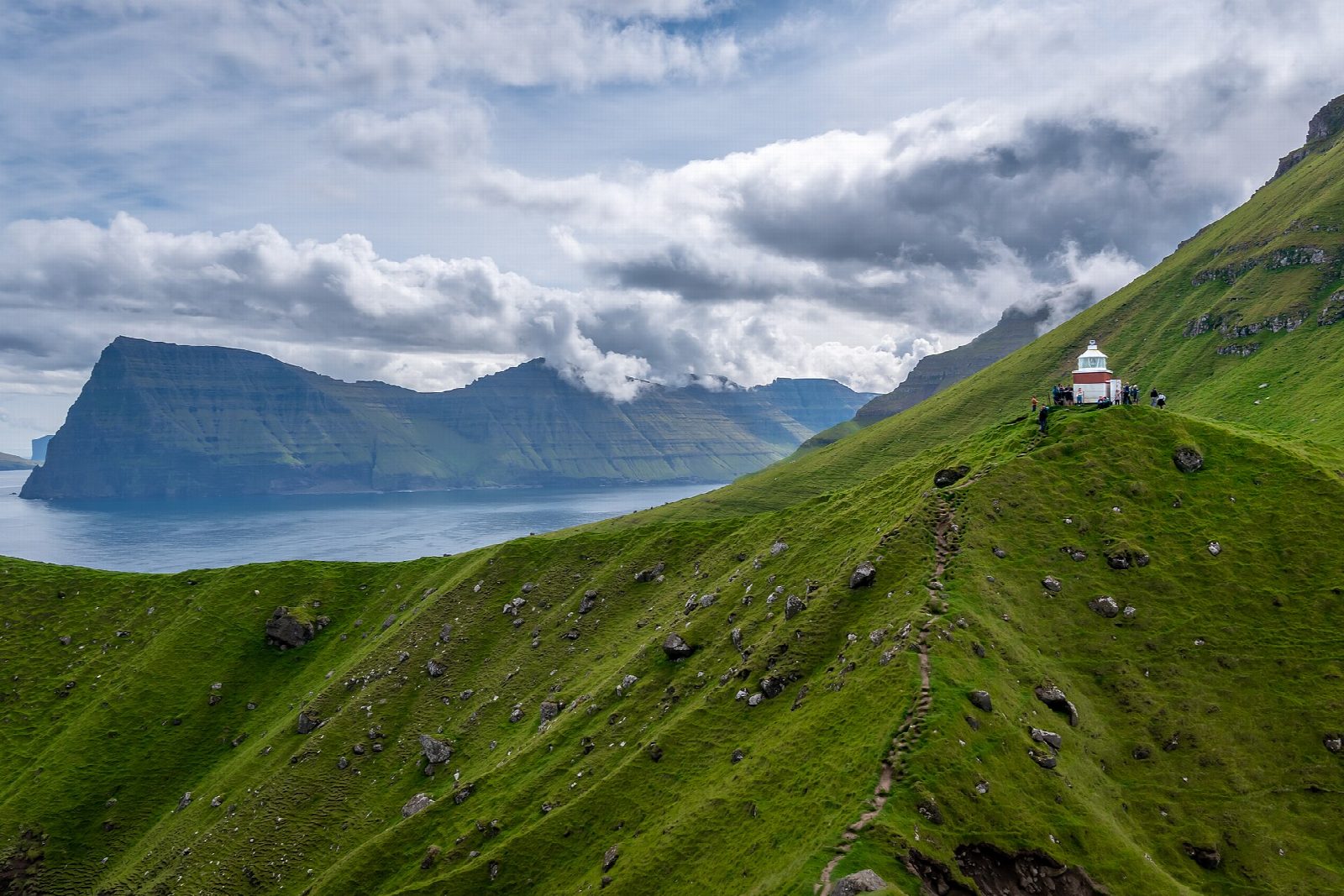 Kallur lighthouse from Trøllanes