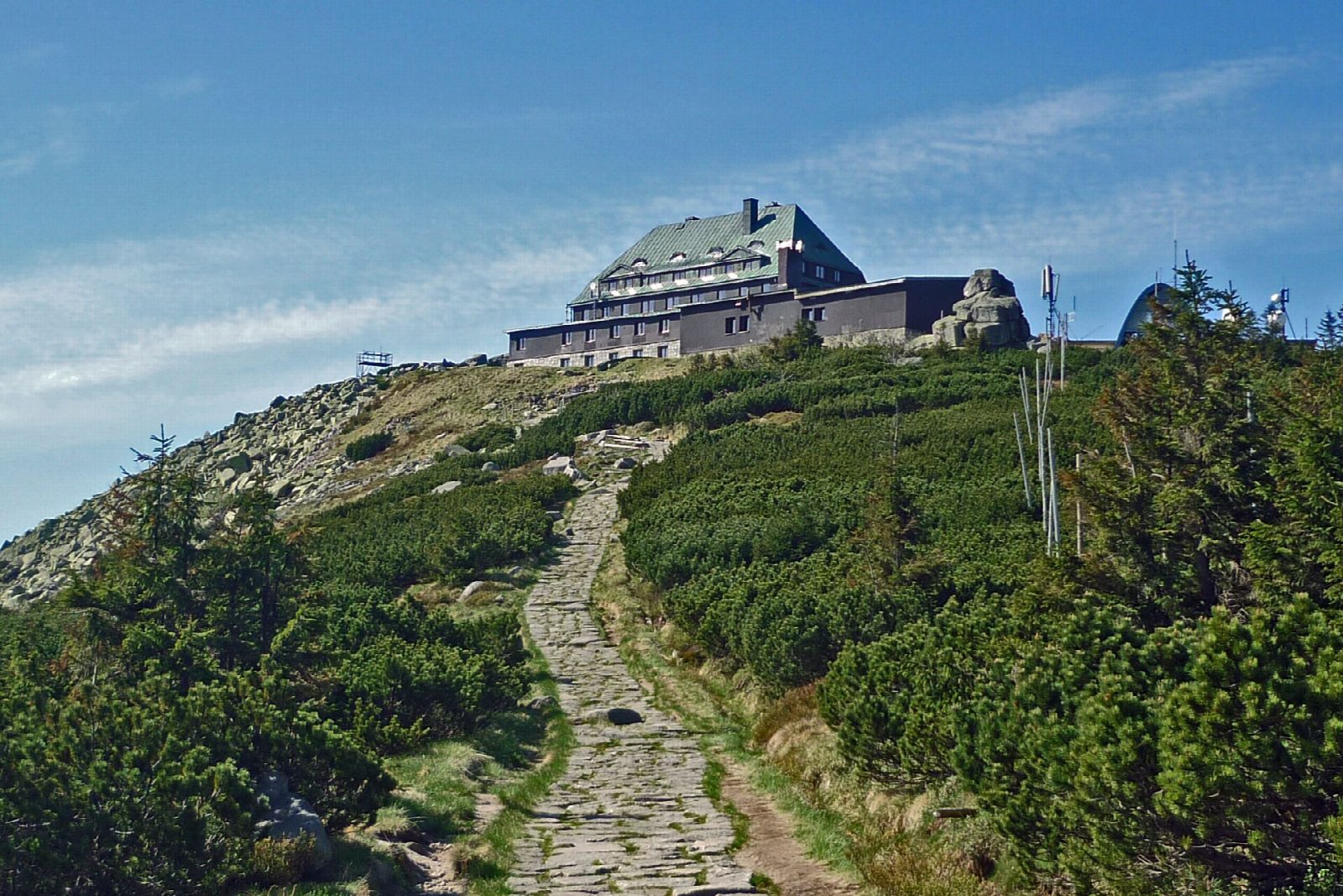 Wodospad Kamieńczyka and Szrenica from Szklarska Poręba