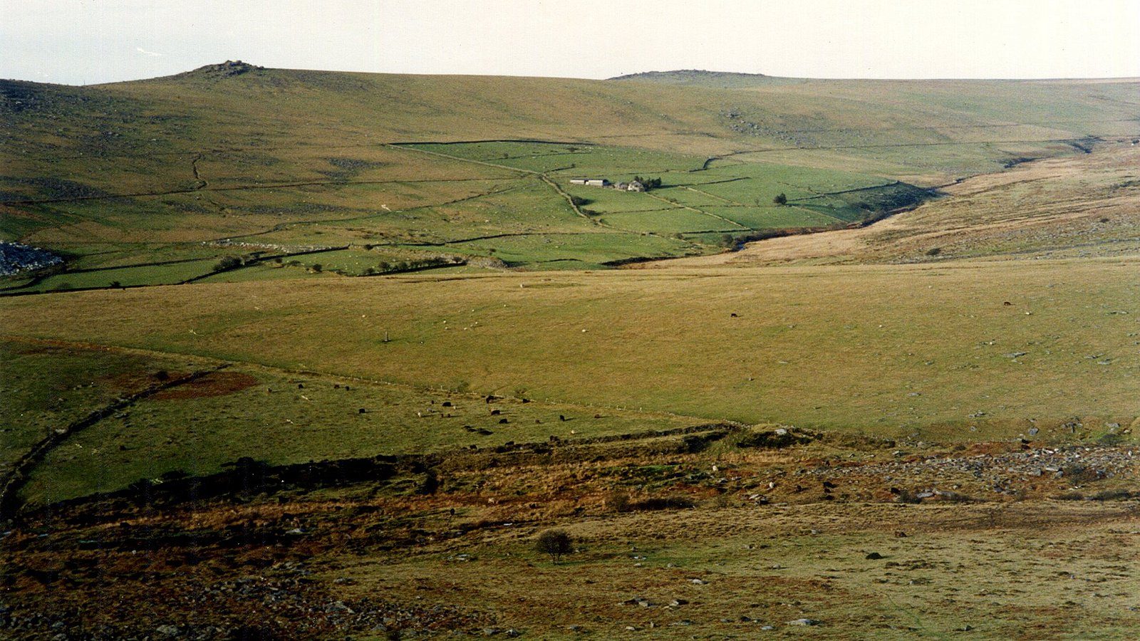 King's Tor and Foggintor by the old railway from Princetown
