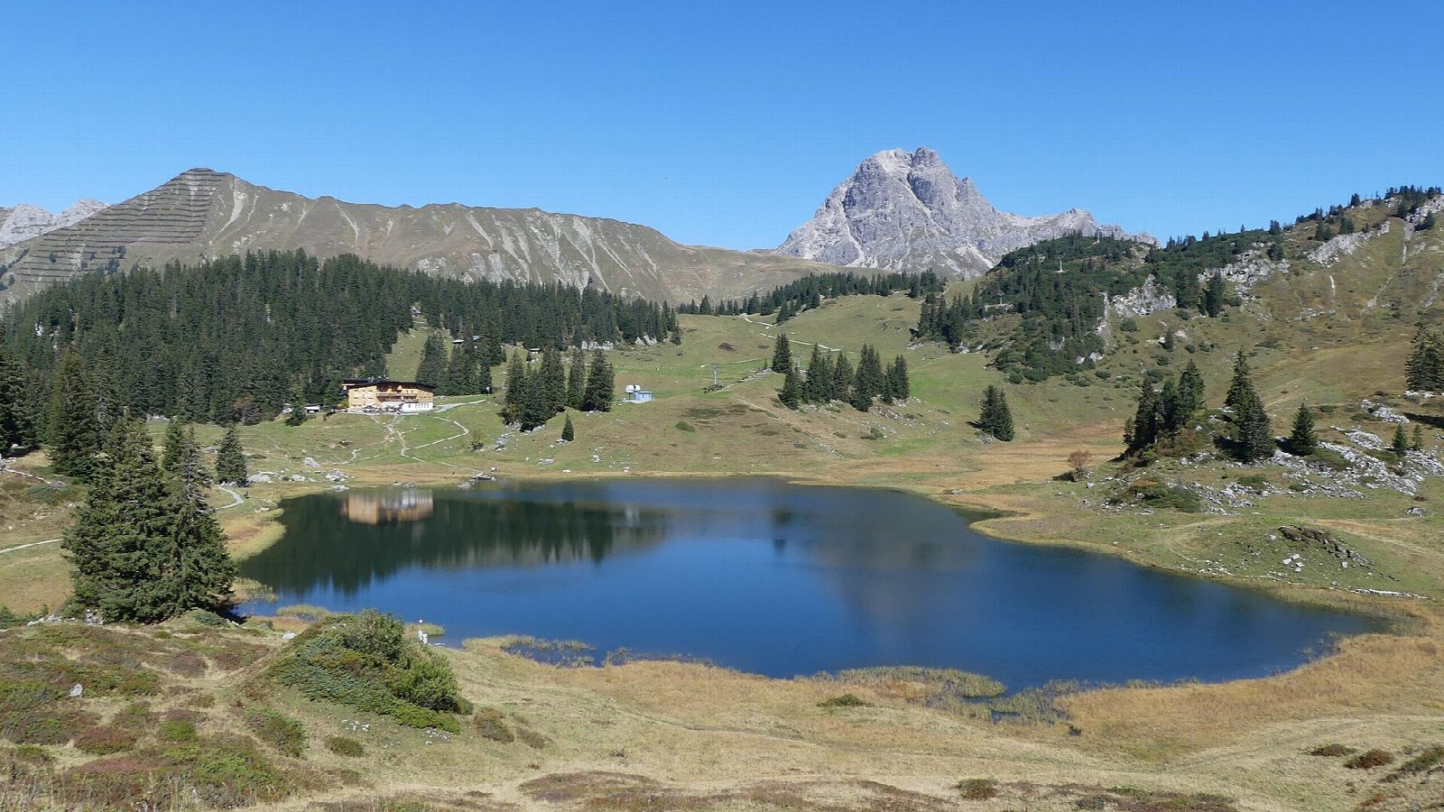 Körbersee from the Hochtannberg pass