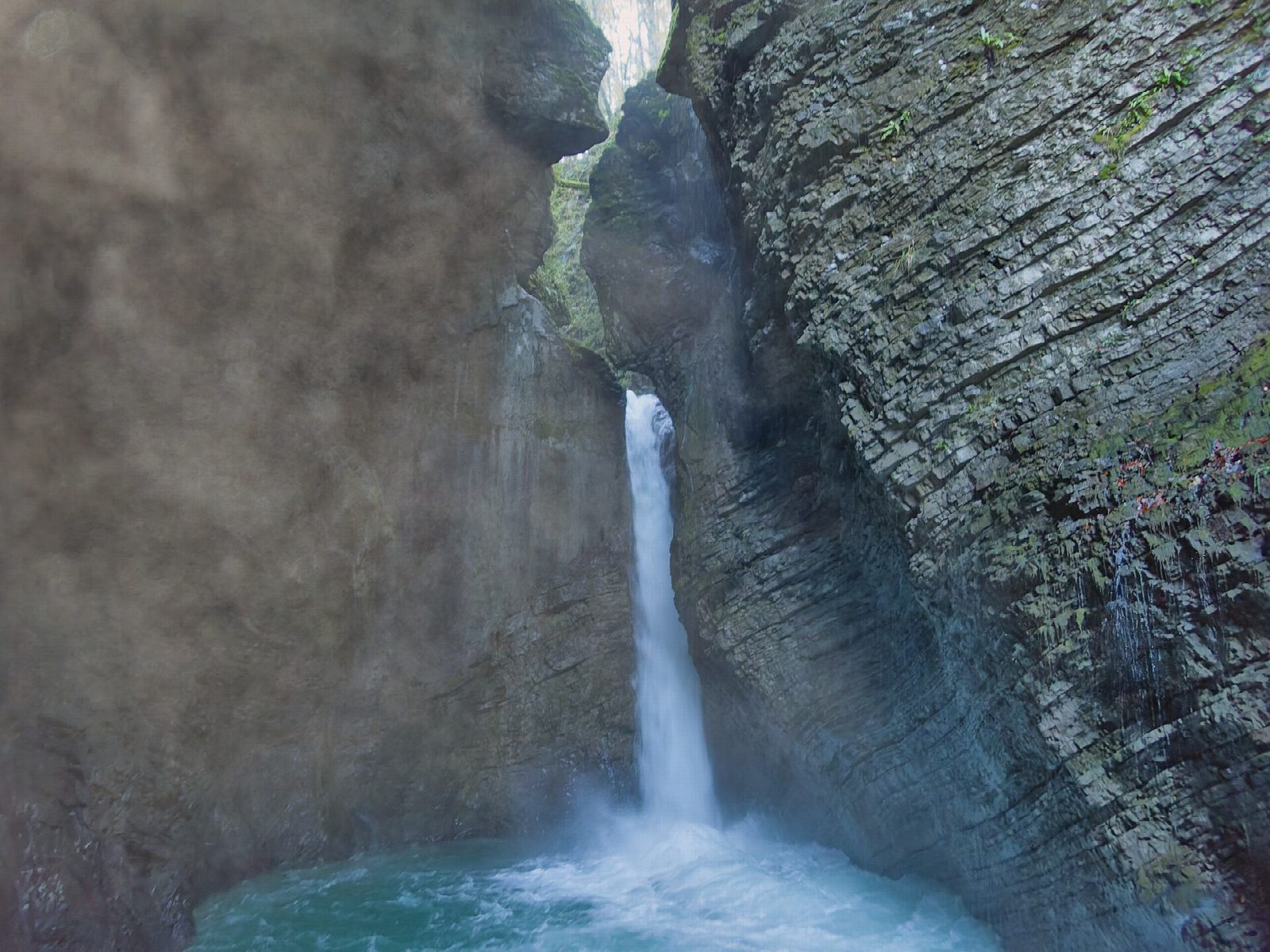 Kozjak Waterfall from Kobarid