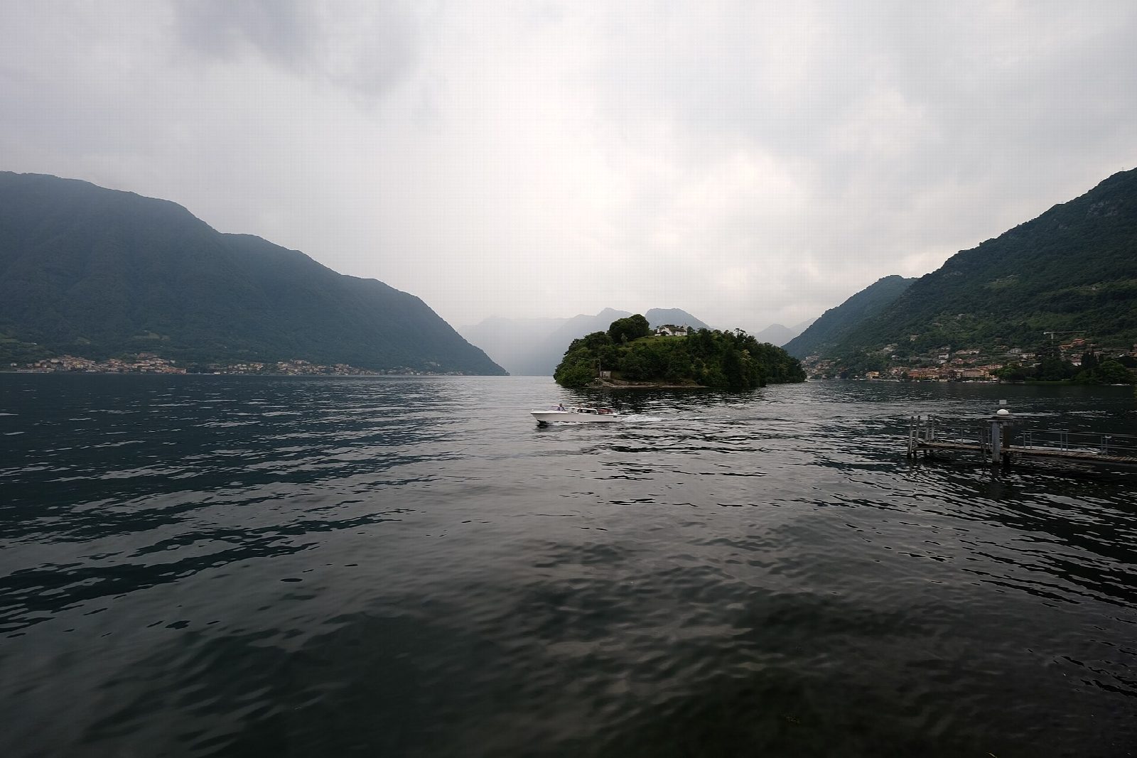 Lake Como: Sala Comacina past Isola Comacina to Villa del Balbianello