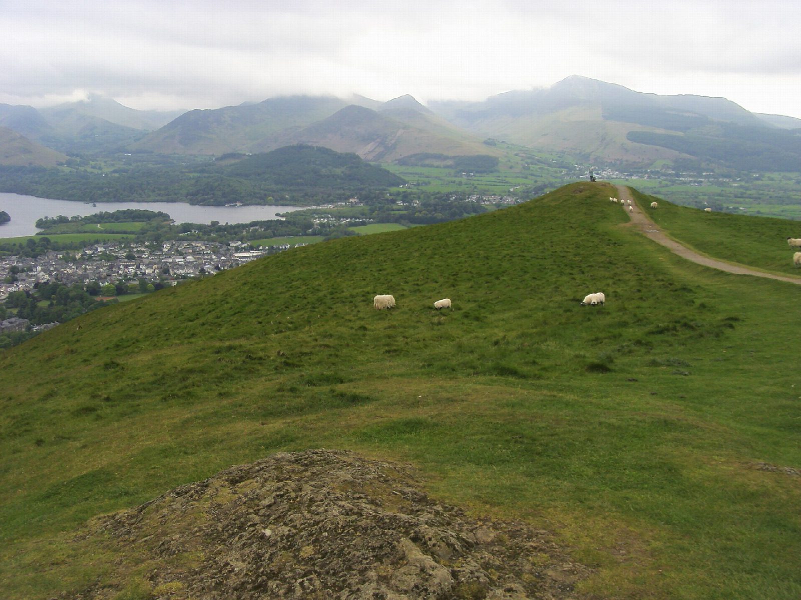 Latrigg from Keswick by the old railway