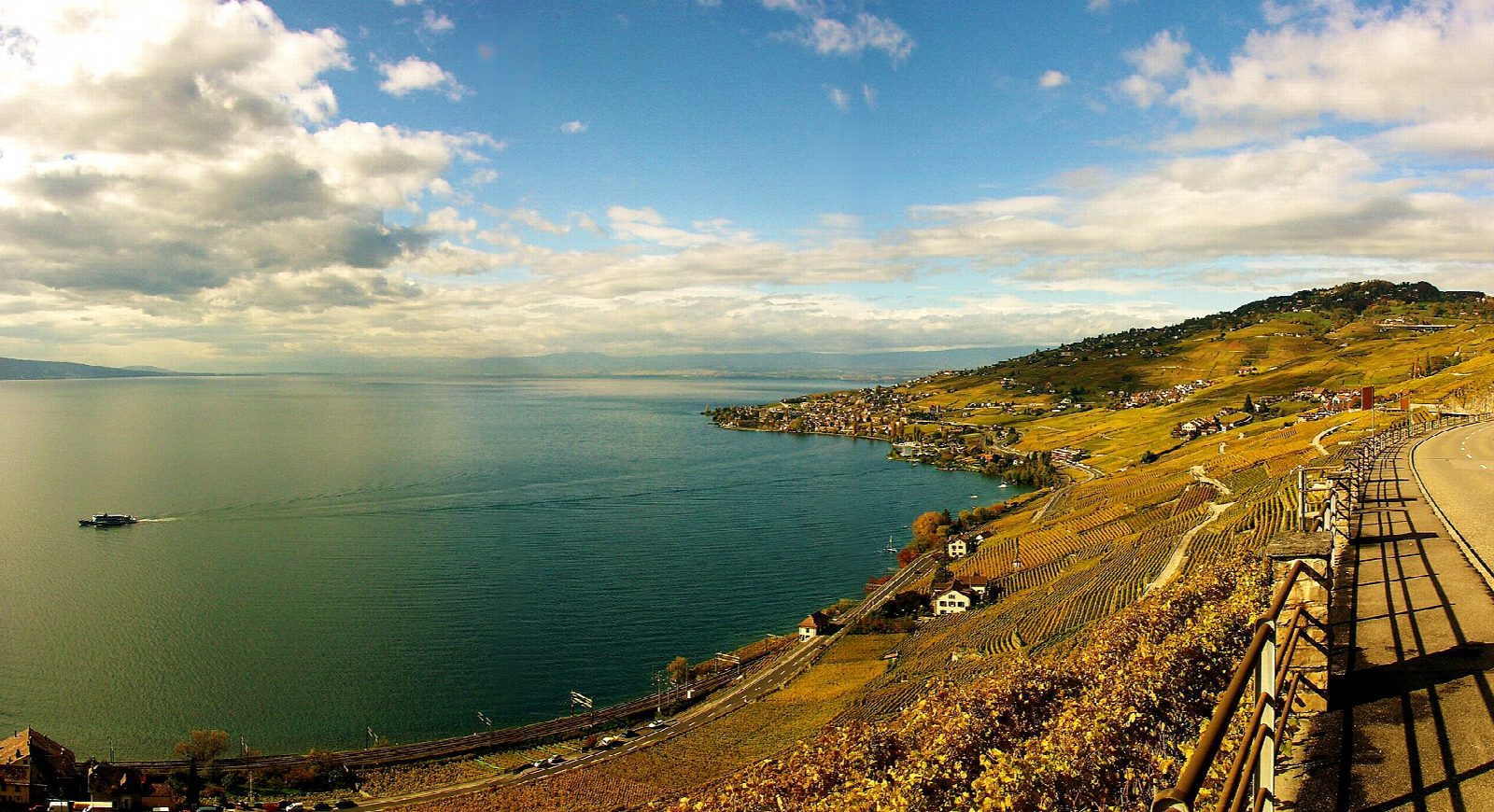 Lavaux vineyard terraces from Lutry to Saint-Saphorin