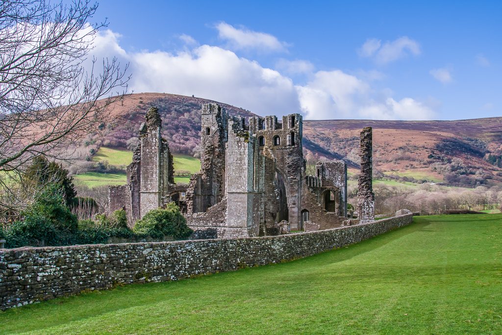 Llanthony Priory and the Hatterrall ridge