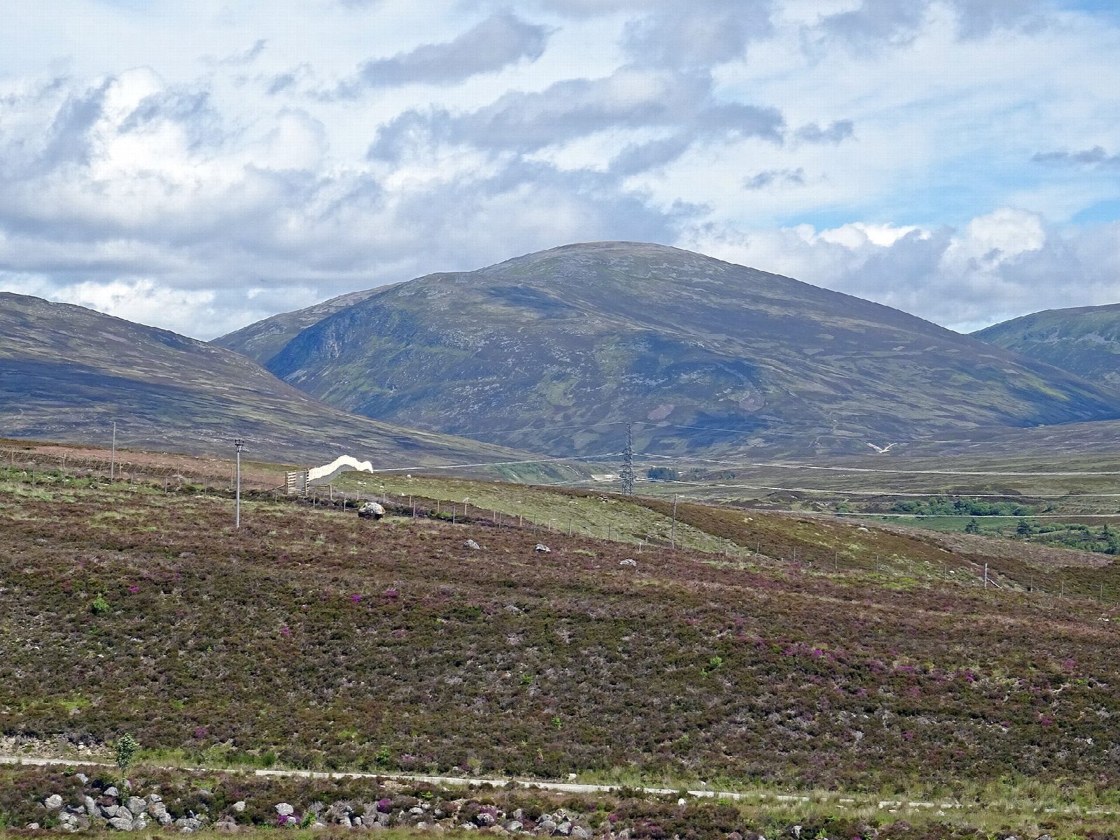 Meall Chuaich from the A9 at Cuaich