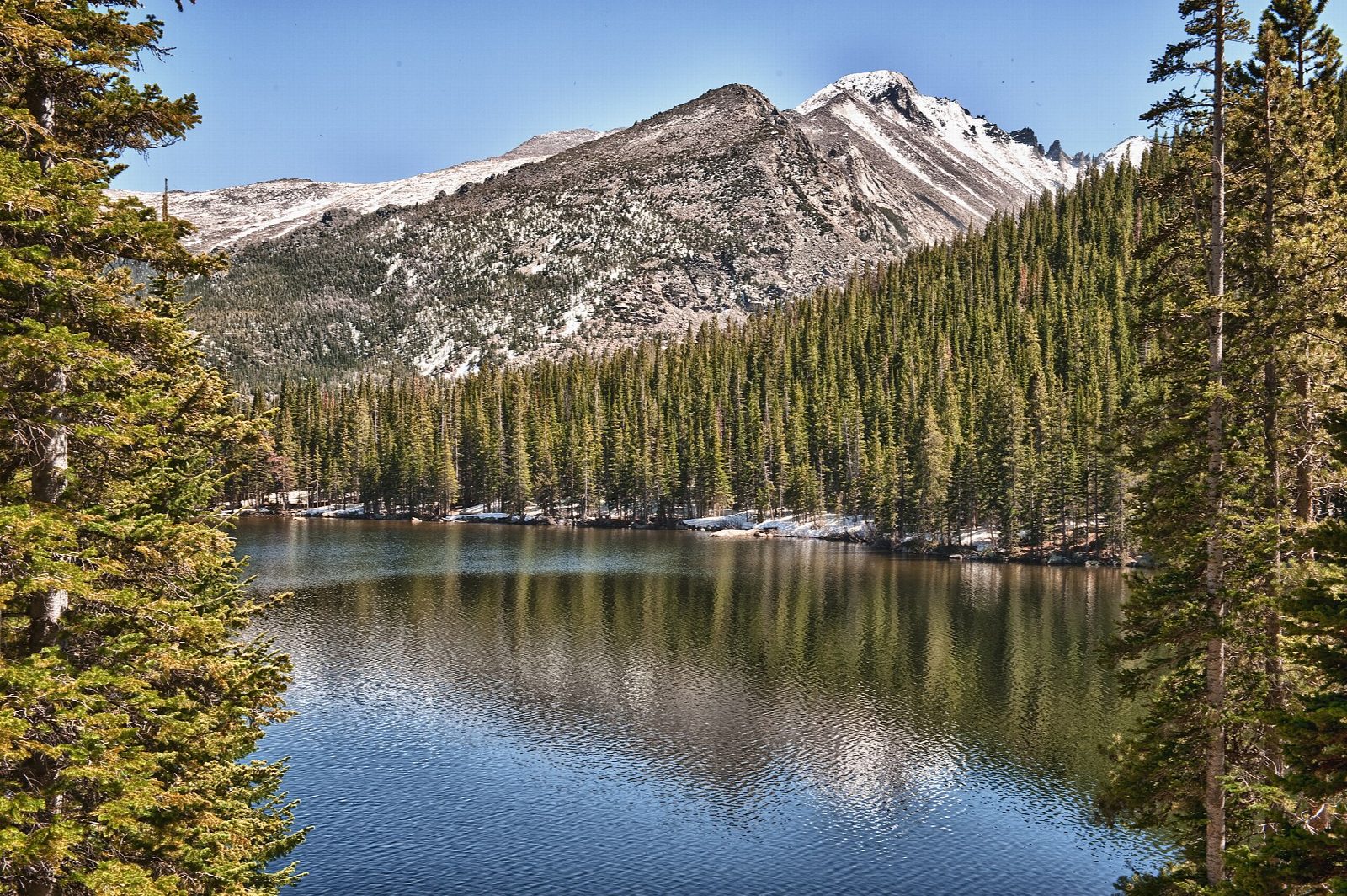 Mills Lake from Glacier Gorge