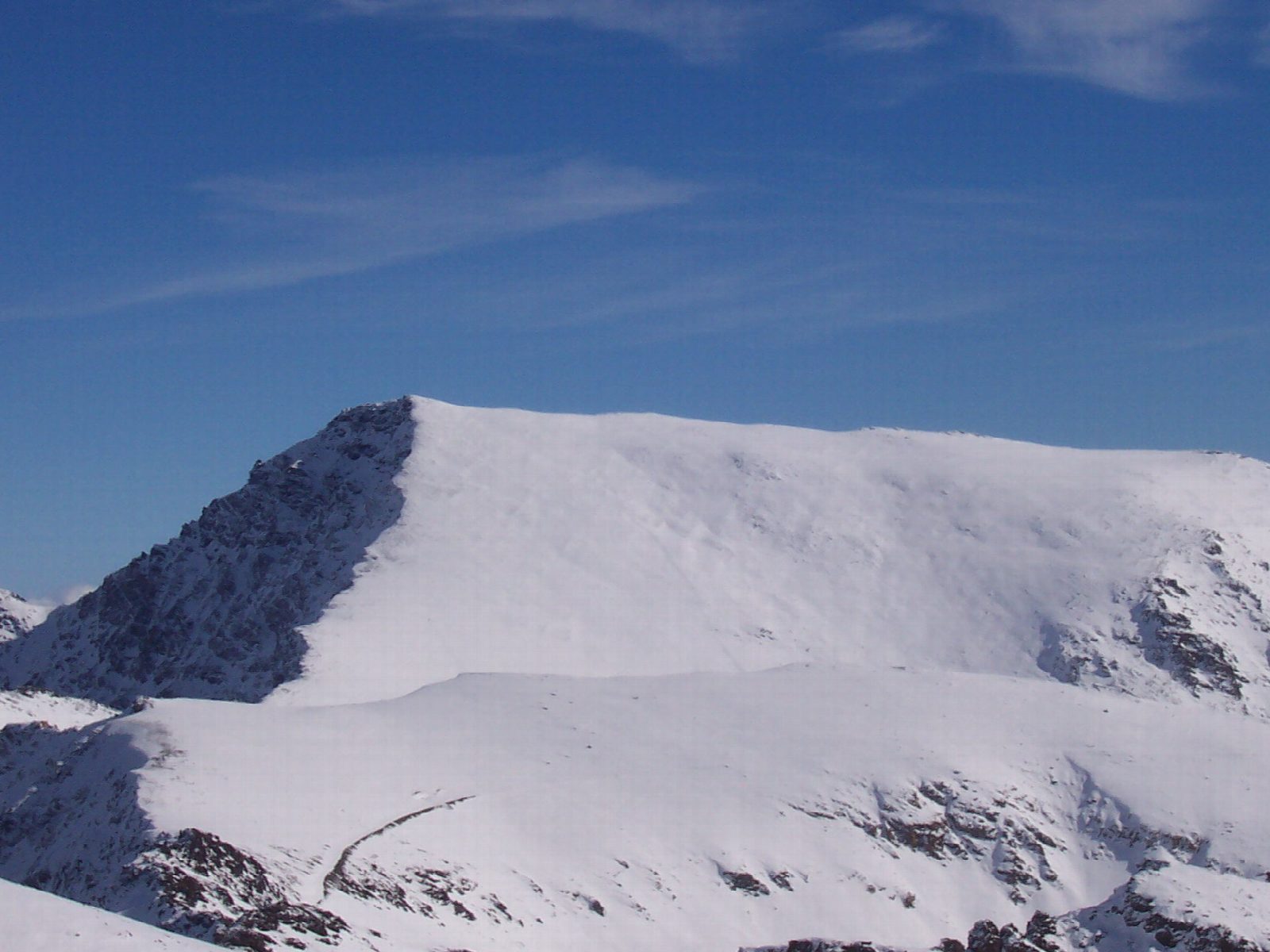 Mulhacén from Hoya del Portillo