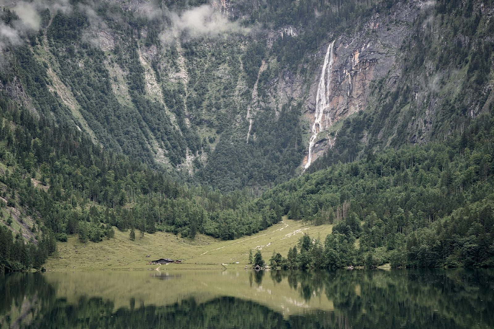 Obersee and the Röthbach waterfall from Salet