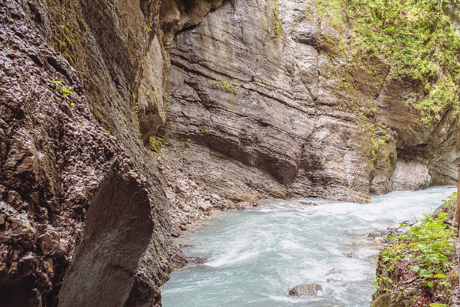 Partnachklamm and the Eckbauer from Garmisch-Partenkirchen