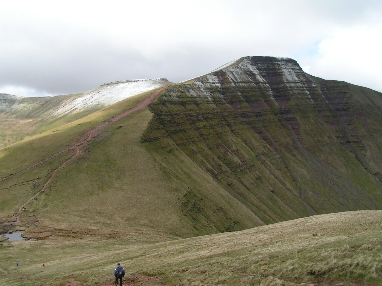 The Pen y Fan horseshoe from Cwm Gwdi