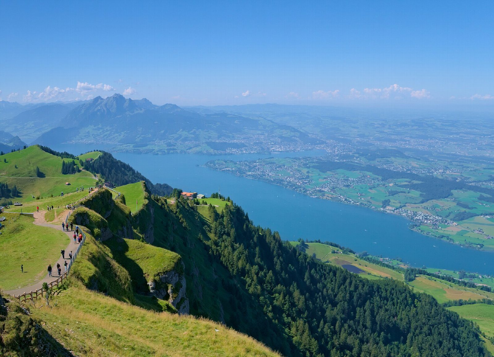 Rigi Kulm to Rigi Scheidegg along the old railway