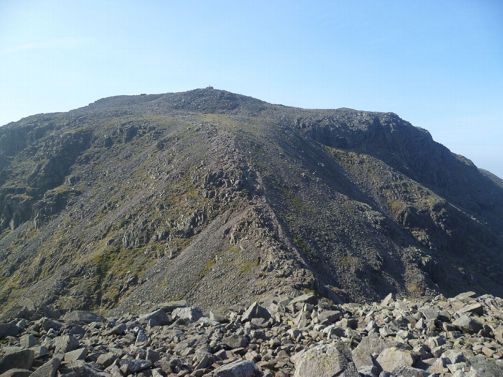 Scafell Pike from Seathwaite by Esk Hause