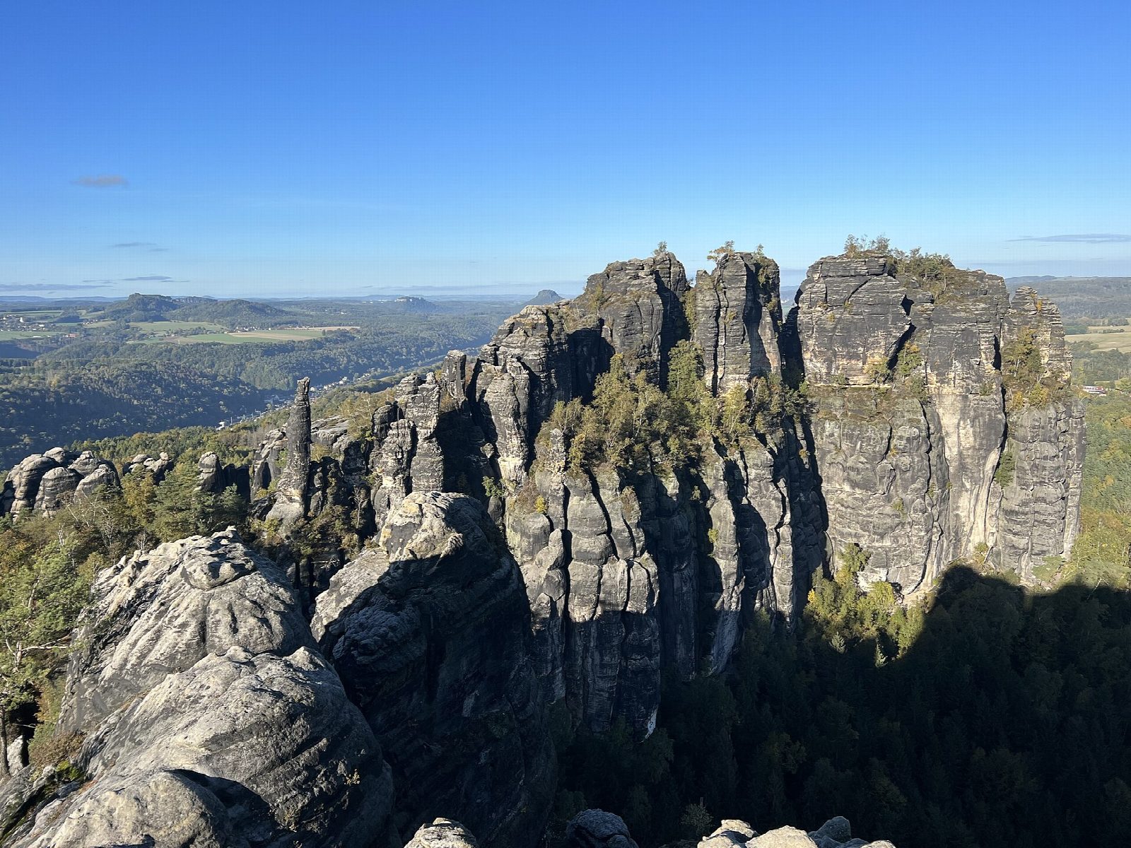 Schrammsteine viewpoint from Ostrau