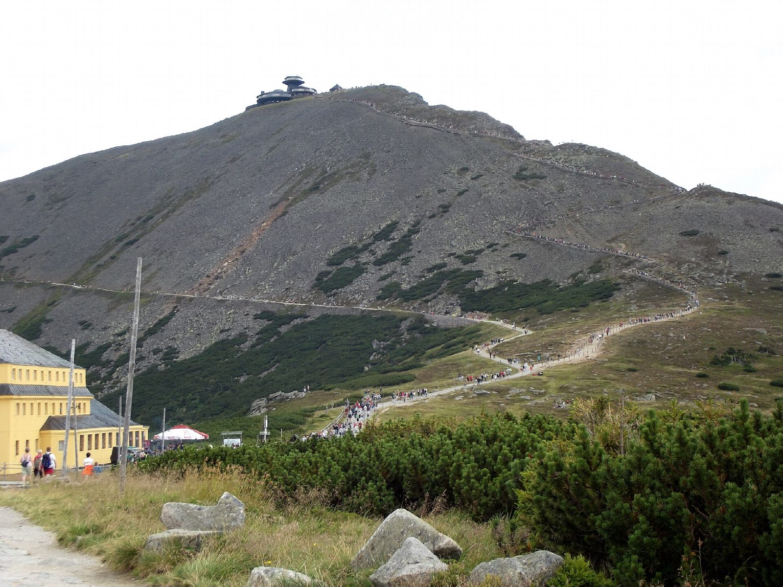 Śnieżka from Karpacz by Kocioł Łomniczki and Kopa