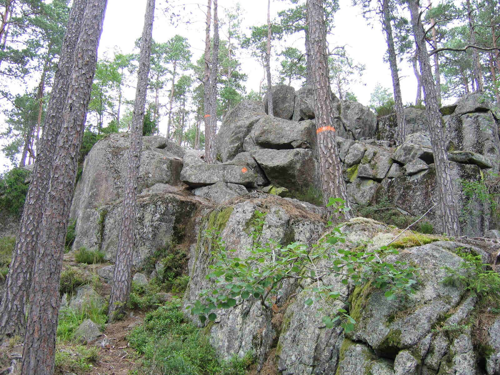 Stora and Lilla Trollkyrkan in Tiveden