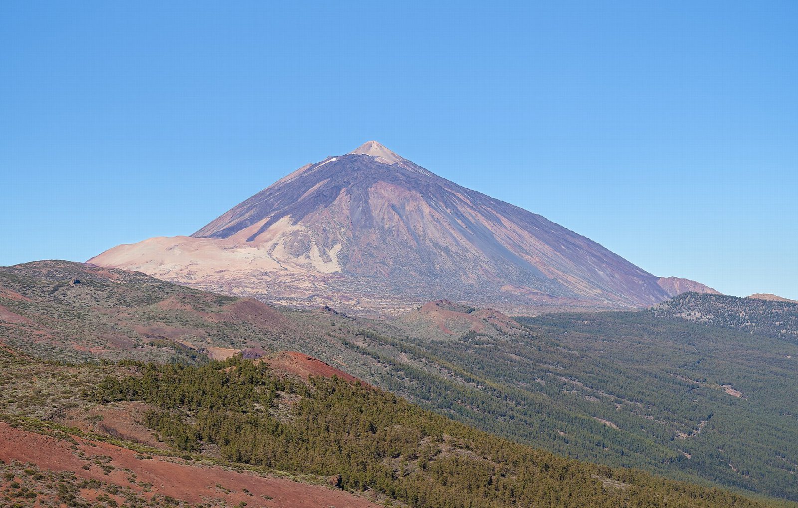 Teide summit by Montaña Blanca