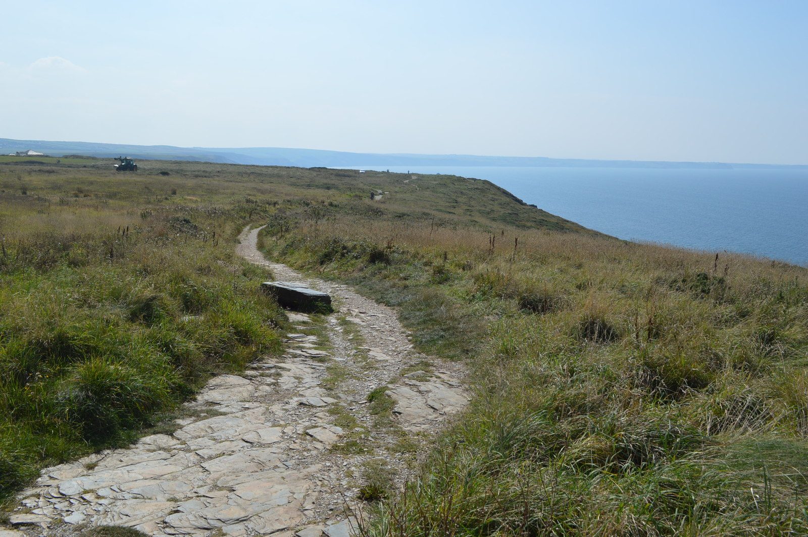 Glebe Cliff and Trebarwith Strand from Tintagel church