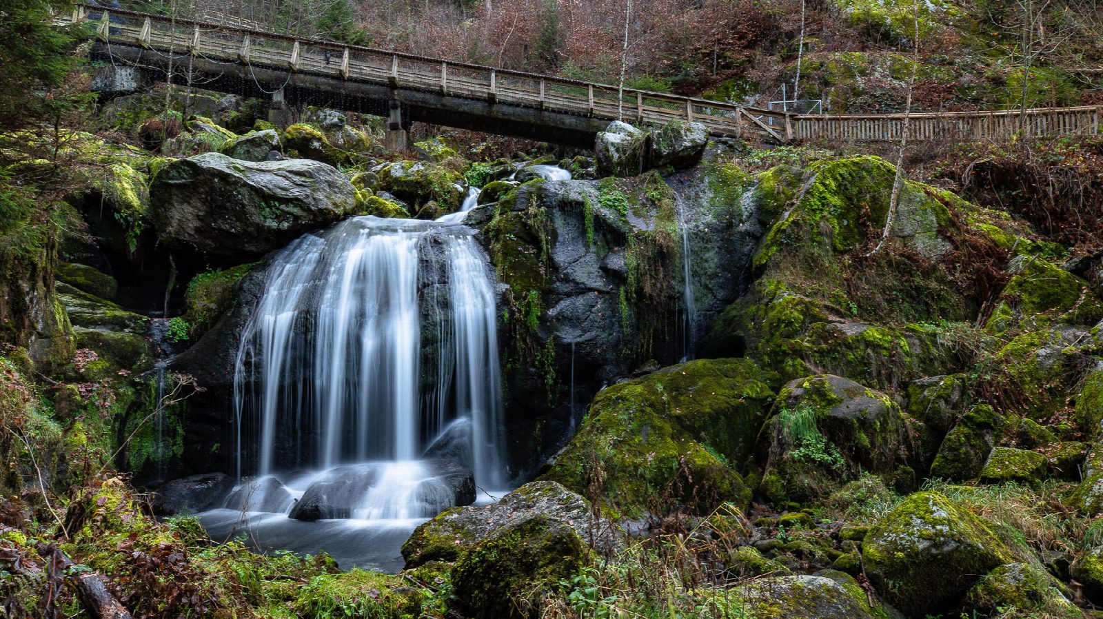 Triberg Waterfalls from Triberg station