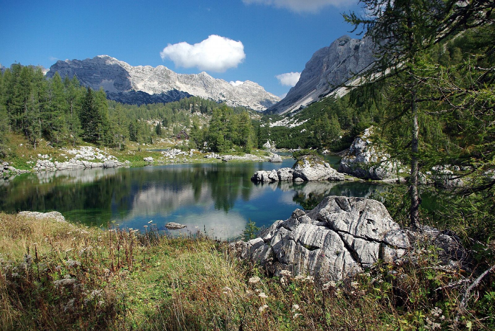 Triglav Lakes Valley from Planina Blato