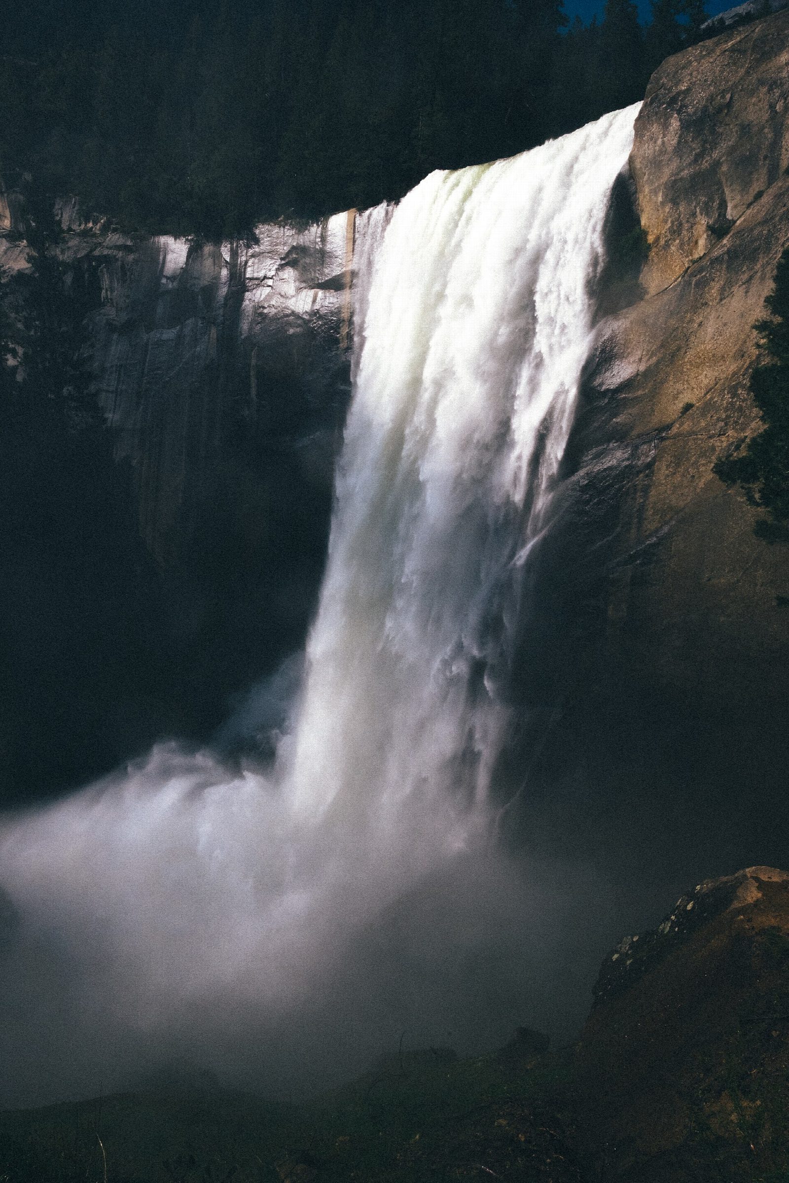 Vernal and Nevada Falls by the Mist Trail