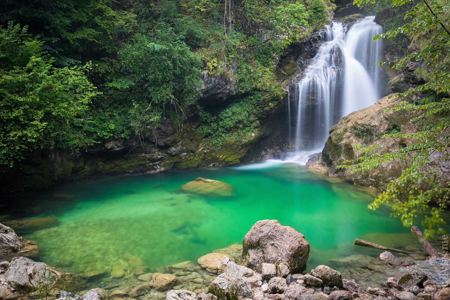 Vintgar Gorge and the Šum Waterfall