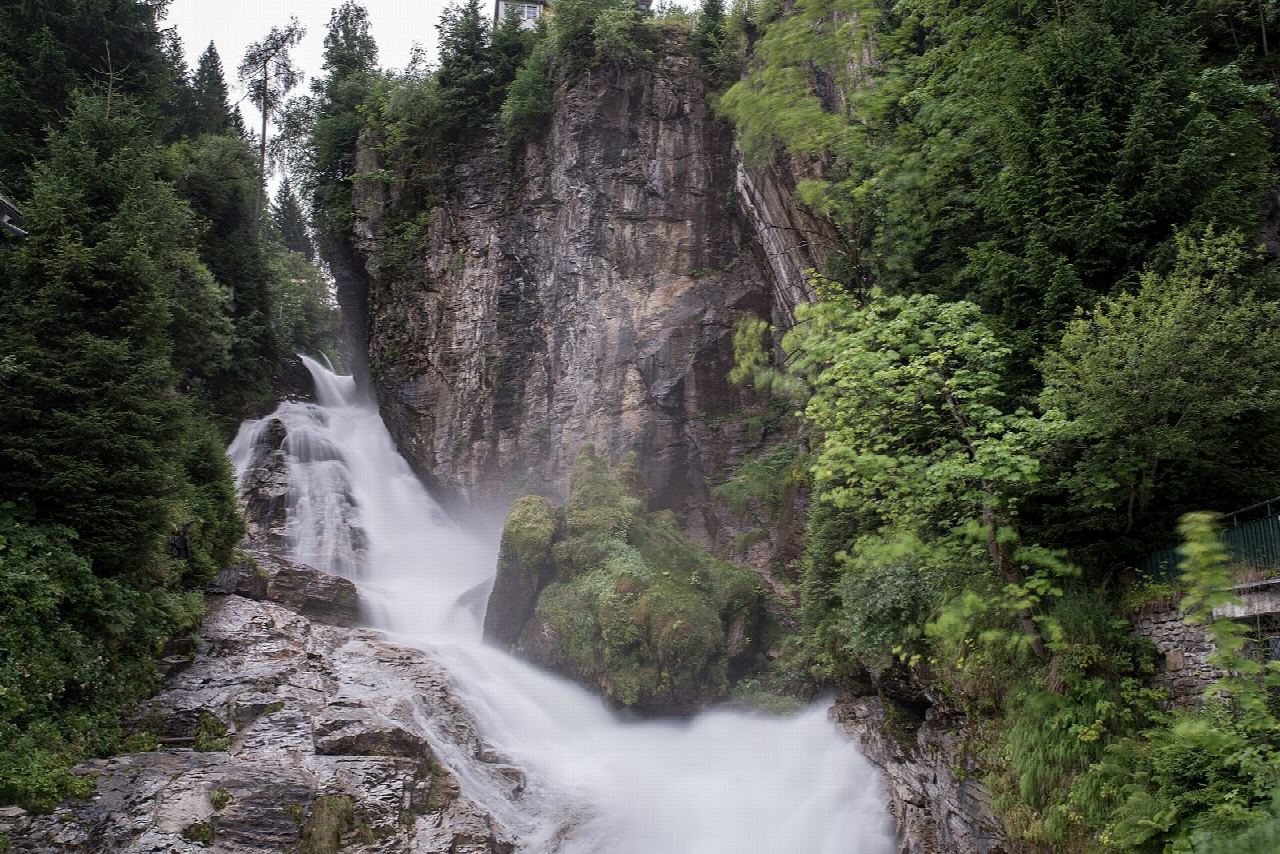 Bad Gastein: waterfall, Kaiser-Wilhelm-Promenade and Wasserfallweg