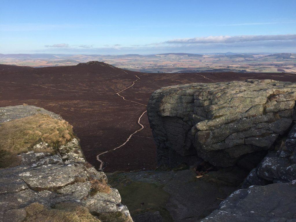 Bennachie: Oxen Craig and the Mither Tap from Back o' Bennachie