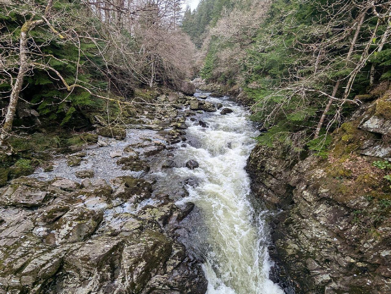 Miners Bridge and Swallow Falls from Betws-y-Coed